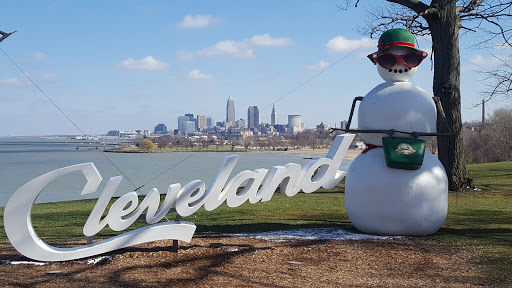 Image of Cleveland Script Sign - Edgewater Park