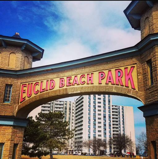 Image of Cleveland Script Sign - Euclid Beach Park
