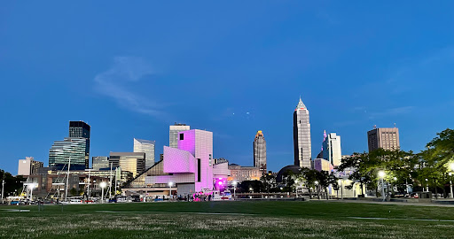 Image of Cleveland Script Sign - North Coast Harbor