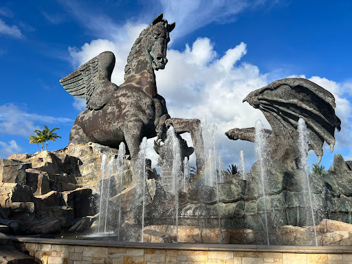 Image of Pegasus And Dragon Statue