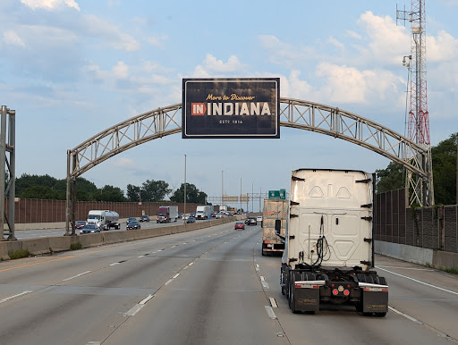 Image of Welcome to Indiana Sign